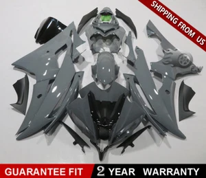 Nardo Gray ABS Motorcycle Fairings Kit Fit for 2008-2016 YAMAHA YZF R6 Body Kits - Picture 1 of 11
