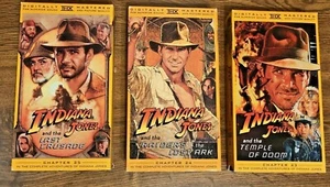 Indiana Jones - The Adventure Collection (VHS, 1999, 3-Tape Set, Full Frame) - Picture 1 of 7