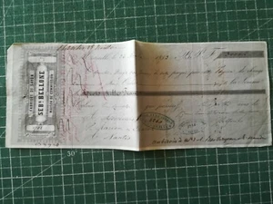 vq304 reçu Nantes Messieurs Marion et Chalot 1859 - 3000 frcs savons Bellone - Imagen 1 de 2