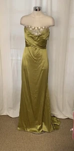 BADGLEY MISCHKA COLECCIÓN EG0134 VESTIDO LARGO CELADON TALLA 6 NUEVO CON ETIQUETAS - Imagen 1 de 19