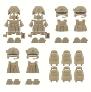 Tactical Military Armor Set With Backpacks For 6 Minifigures Lego Compatible - Picture 1 of 7