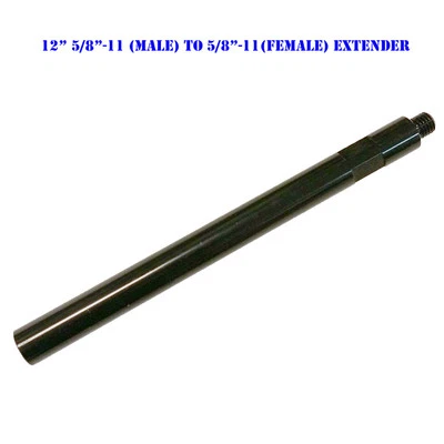 MTP 12" Extension Core Drill Bit 5/8"-11 Thread Male to 5/8" -11 Female Extender
