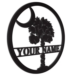 Personalized Palmetto Sign | Door hanger |Wall Sign | Gift for South Carolinians - Picture 1 of 16