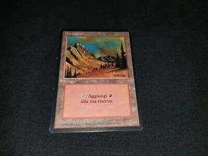 MTG 1x Revised basic land LP Italian FBB Mountain (AN art) - ships w/ tracking - Picture 1 of 6