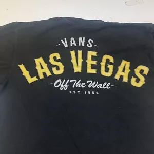CAMISETA DE PATINADOR VANS LAS VEGAS OFF THE WALL SKATE PATINETA Para Hombre S Negra - Imagen 1 de 4