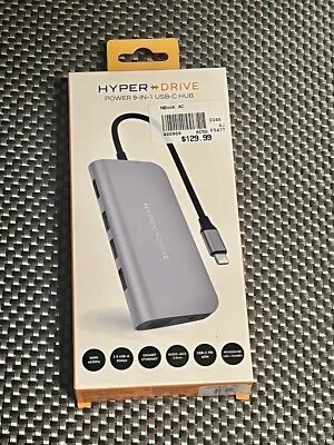 HyperDrive HD30F-Gray Power 9-in-1 USB-C Hub Docking Station for MacBook & PC - Image 1 of 4