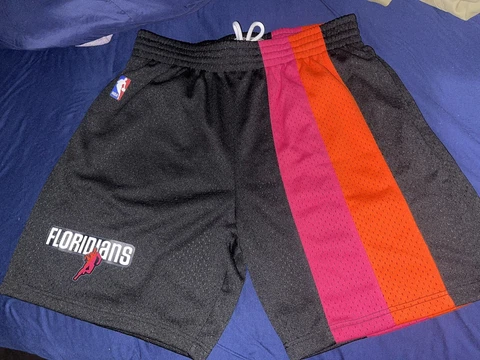 Miami Heat Mitchell & Ness Authentic Swingman Shorts Miami Floridians XLarge New Cover