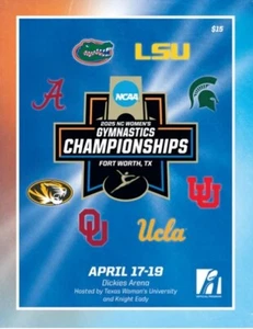 2025 NCAA Division I Women's Gymnastics Championships Program OKLAHOMA SOONERS ! - Picture 1 of 1