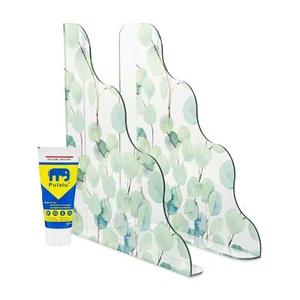 Shower Splash GuardSet of 2 - Bathroom Water Barrier Shower Guard - Transpare... - Picture 1 of 7