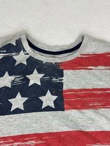 HOLLYWOOD Men's T Shirt American Flag Vintage Short Sleeve Size XL - Picture 1 of 9