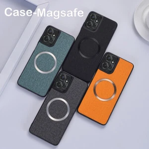 Back Case For Motorola Moto G 5G 2024/G15/G35/G55/G85 Cloth Leather Phone Cover - Picture 1 of 15