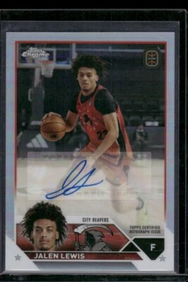 2023-24 Topps Chrome OTE Jalen Lewis #A-JL - Refractor Auto - Image 1 of 2