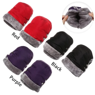 Warm Handschuhe Snap Knopf Wasserfest Kinderwagen Hand Muff Fäustling Heim - Bild 1 von 4