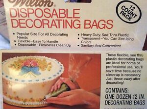 Wilton Disposable Decorating Bags 12 Inch - package of 10 with 2 tips 