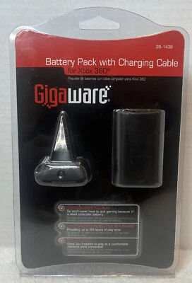Cabo de carregamento para controle sem fio Gigaware Xbox 360 novo em folha - Imagem 1 de 2