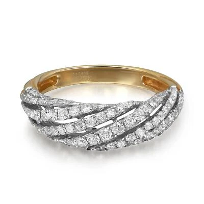 1.24Cttw Prong Set Round Diamond Ladies Cocktail Ring 14K Yellow Gold Size 7.25 - Image 1 of 4