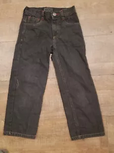 Coogi 4T Toddler Boys Jeans Embroidered Logo Denim Pants Dark Wash Elastic Waist - Picture 1 of 5