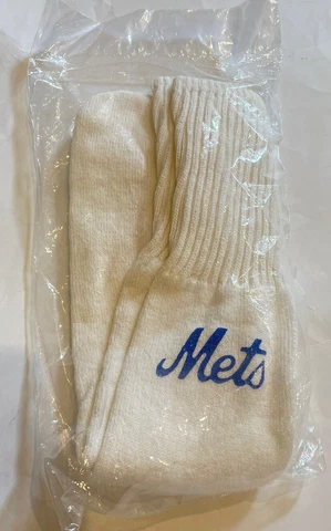 Vintage 80s/90s Foot Locker New York Mets Socks Size 9-13 1 pair BRAND NEW Cover