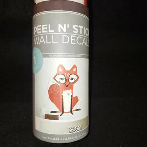 DECALS Fox Peel N Stick Wall Decal Removable Repositionable 7 Decals Wallpaper - Picture 1 of 7