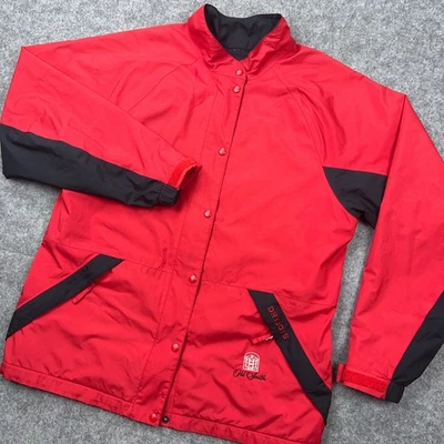 FootJoy Rain Jacket Womens Medium DryJoys Red Waterproof Vented Golf Windbreaker - Image 1 of 4