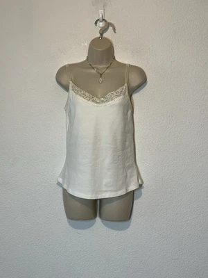 Camiseta sin mangas camisola Y2K de colección para mujer XL 1X blanca con cuentas discoteca hadas coqueta Foto 1 de 4