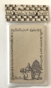 QTOP Vintage Mini note pad Garden Theme 1996 Salli's Ink - Picture 1 of 3