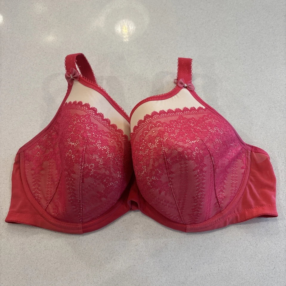 Sutiã Elomi Bijou Soiree UW com faixas 8780 EUA TAMANHO 38J rosa com aro cobertura total - Imagem 1 de 4