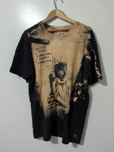 90s Keith Richards Rolling Stones Patience Please Drug Free America T Shirt S21 - Picture 1 of 8