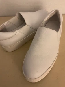 Vince Damen Weiß Leder Plateau Warren Sneaker Größe 7 Euro 37 - Bild 1 von 9