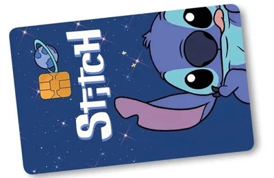 Adesivo de cartão de débito de crédito temático Lilo And Stitch frete grátis  - Imagem 1 de 4