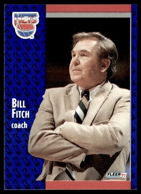 1991-92 Fleer Bill Fitch New Jersey Nets #132 - Image 1 of 2