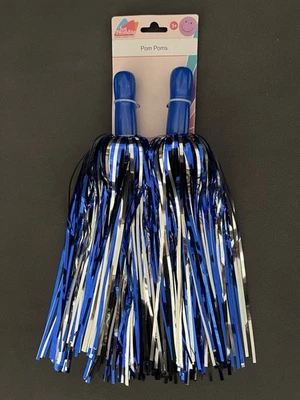 Just Pretend Cheerleader Pom-Poms Pair Costume Accessory Girls Dress Up Play Toy - Image 1 of 4