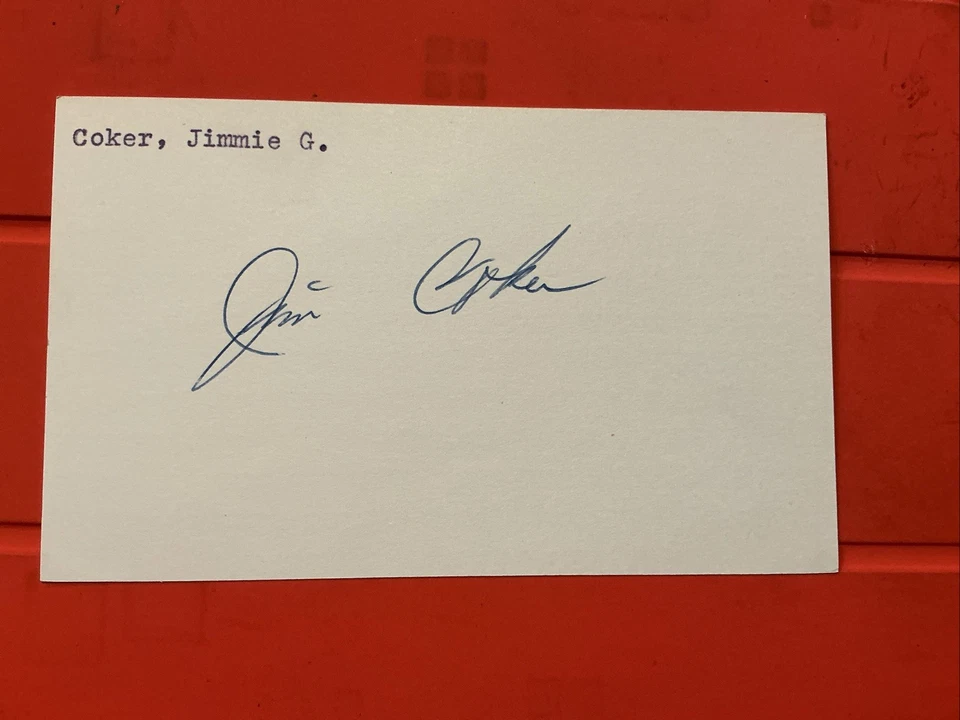 Jim Coker🔥🔥MLB Debut: 1958 Philadelphia Phillies 🔥🔥Autograph 🔥🔥🔥 - Image 1 of 1