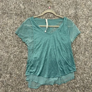 Lululemon Shirt Damen 6 blau leicht atmungsaktiv Training Athleisure - Bild 1 von 11