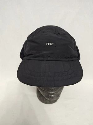 De colección Fera Negro Invierno Esquí Nieve Sombrero Gorra Aislada Talla Grande Hecho en Hong Kong Foto 1 de 4