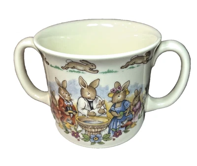 Royal Doulton Bunnykins Mug  Celebrate Your Christening Two Handled Bone China * - Image 1 of 4