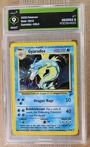 Degree 9 MINT Gyarados Base Set 2 7/130 Holo Pokemon Card psa - Picture 1 of 2