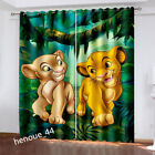 3d The Lion King Ready Made Pair Thick Thermal Blackout Curtains Ring Top Eyelet