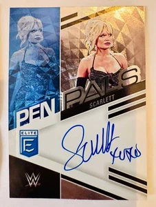 Scarlett 2023 Panini Elite WWE Pen Pals Autograph Auto - Picture 1 of 1