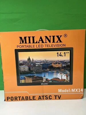 MILANIX MX14 14.1 in 720p (HD) LED Television Portable ATSC TV - Image 1 of 4