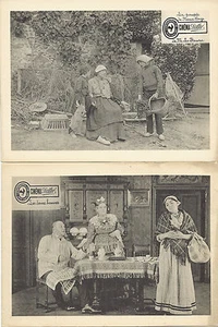 Divers films primitifs - 1908/10 - PATHE FRERES - 4 photographies lithographiées - Picture 1 of 1
