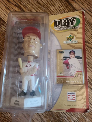 2002 Stan Musial St Louis Cardinals Upper Deck MLB Hall Of Fame Bobblehead New Cover