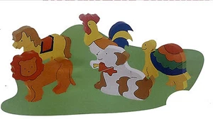 Play Smart Wooden Magnetic Animals Set of 5 - Picture 1 of 1