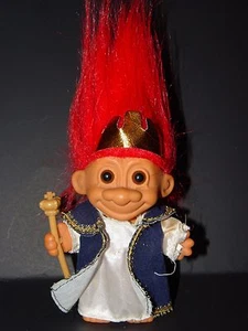 Troll Doll 4 1/2" Russ King Arthur Red Hair - Picture 1 of 1