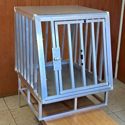 Große Hundebox Hundetransportbox Autotransportbox 90x75x75cm Alu ähnl. Schmidt - Bild 1 von 4