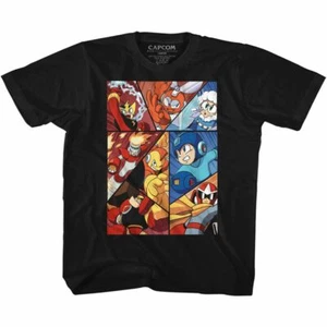 Mega Man Mega 11 Black Youth Classic T-Shirt - Picture 1 of 2