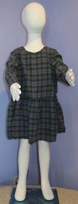 Girls Boy + Girl Green/Black/Blue  Plaid Dress 6 - Image 1 of 4