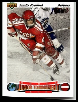 1991-92 Upper Deck #661 Sandis Ozolinch CIS - Image 1 of 2