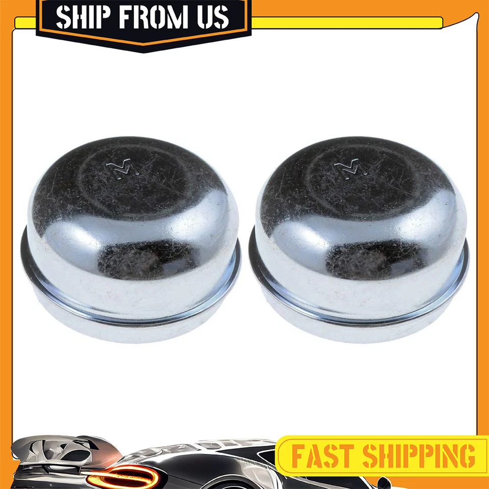 Front Wheel Bearing Dust Cap 2x Fits 1965-1969 Lincoln Continental - Image 1 of 3
