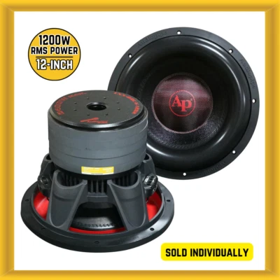 Audiopipe TXX-BDC-V-12-D2 12" Subwoofer Coche 1200W RMS Doble 2 Ohmios Bobinas de Voz Nuevo Foto 1 de 4